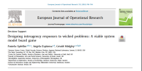 Creating Designing interagency responses to wicked problems: A viable system model board game