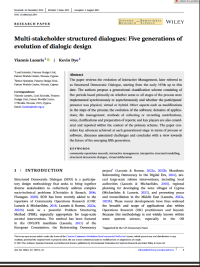 Creating Multi-stakeholder structured dialogues: Five generations of evolution of dialogic design